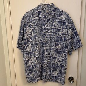 Men's Blue Patterned Shirt